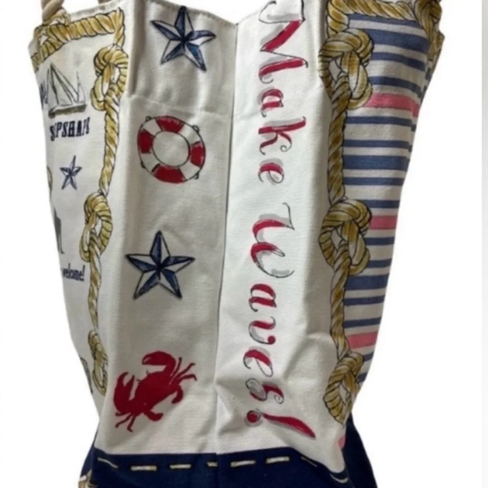 Brighton "Sail Into Summer" Nautical Canvas Tote Bag | NWT | $100 Retail - Picture 7 of 9
